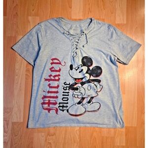 Disney Mickey Mouse lace-up neckline t-shirt